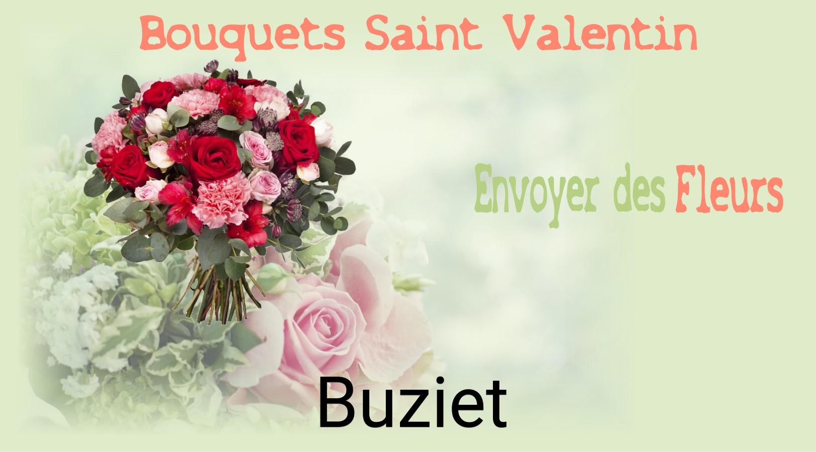 Roses de Saint-Valentin livrées à Buziet